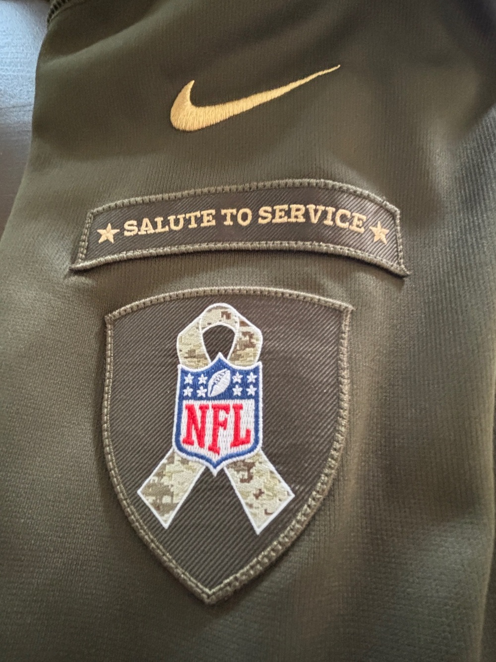 Nike Men’s Olive Green Chicago Bears Salute to Service Hoodie XL - Picture 3 of 6